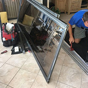 sliding glass door frame repair Cherryland
